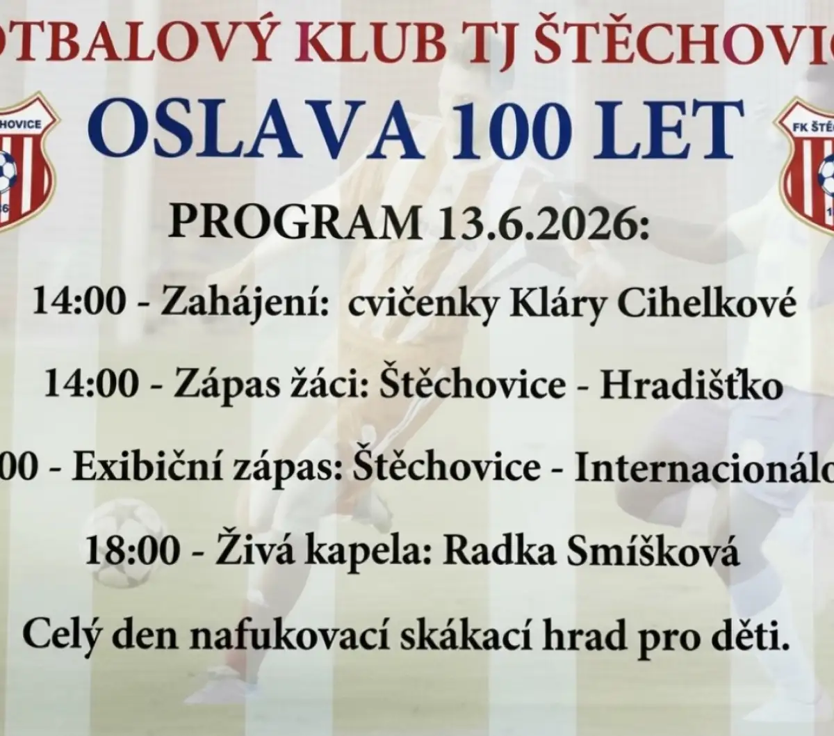 Oslava 100 let Štěchovic.
